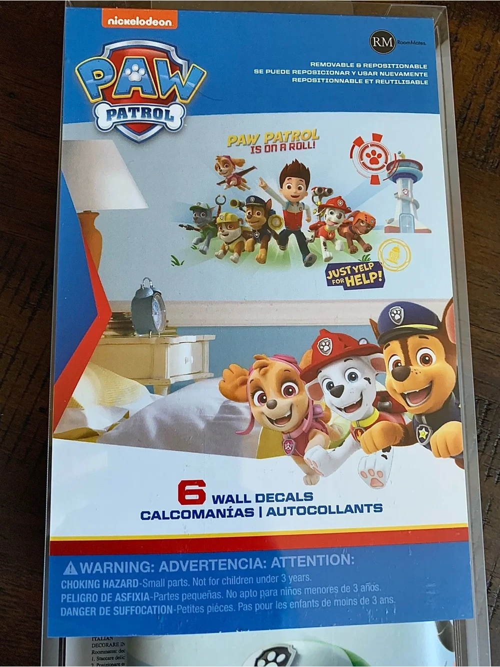 Nickelodeon Paw Patrol Green & Blue Character Wall Decals